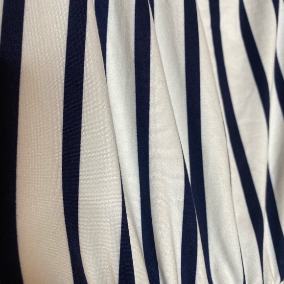 Brand New! Vibe Sportswear Blue and White Vertical Striped Maxi Dress Size 3X - Picture 11 of 12
